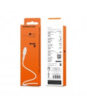 Шнур зарядки BOROFONE BX16 microUSB белый (99482)