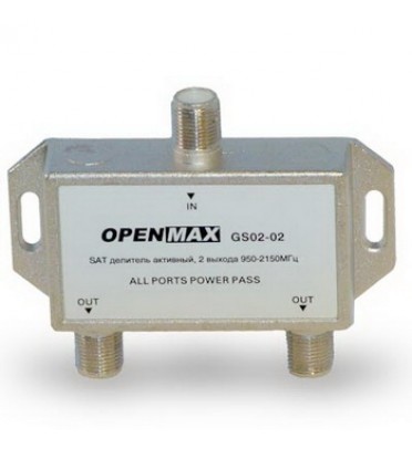 Сплиттер активный GS 02-02 выхода, 950-2150 мГц OPENMAX